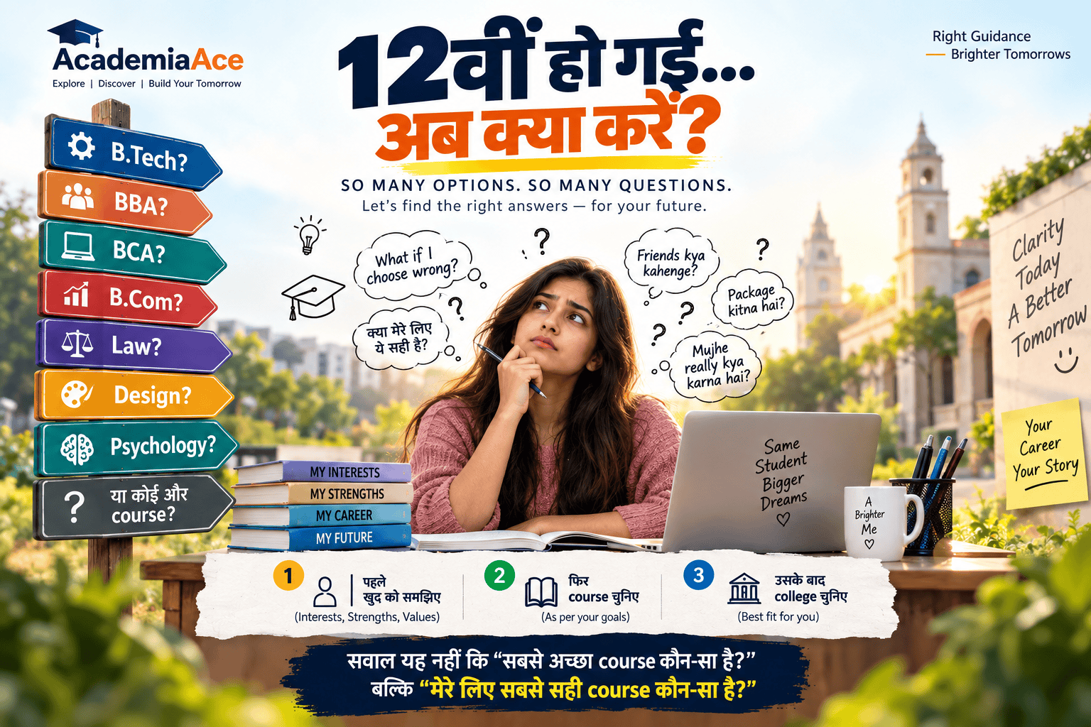 12वीं के बाद क्या करें? सही Course और Career चुनने की पूरी Guide